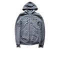 BURBERRY GREY REVERSIBLE ZIP UP HOODIE