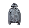 BURBERRY GREY REVERSIBLE ZIP UP HOODIE