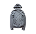 BURBERRY GREY REVERSIBLE ZIP UP HOODIE