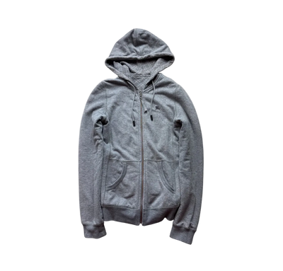 BURBERRY GREY REVERSIBLE ZIP UP HOODIE