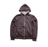 BURBERRY BROWN ZIP UP HOODIE