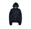 BURBERRY BLACK ZIP UP HOODIE