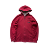 BURBERRY RED ZIP UP HOODIE
