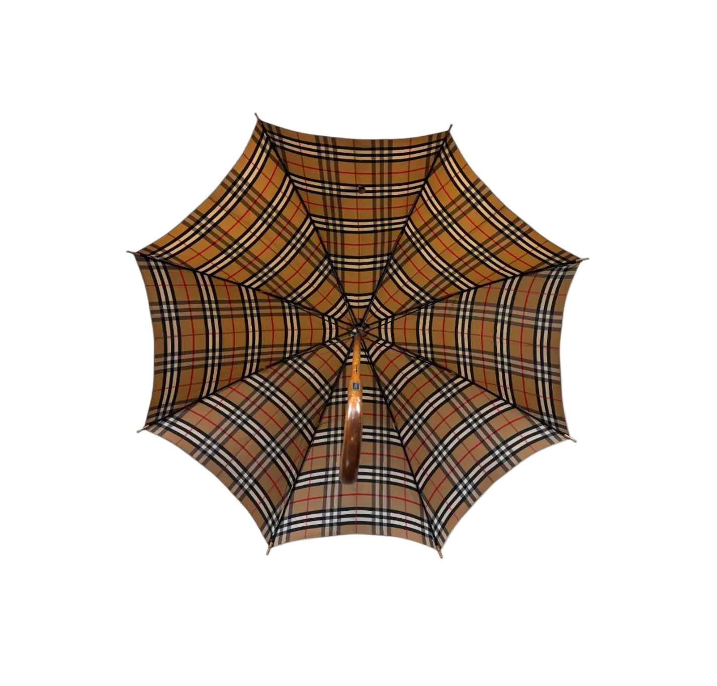BURBERRY BEIGE MONOGRAM UMBRELLA