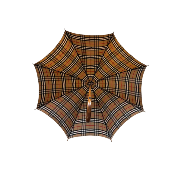 BURBERRY BEIGE MONOGRAM UMBRELLA