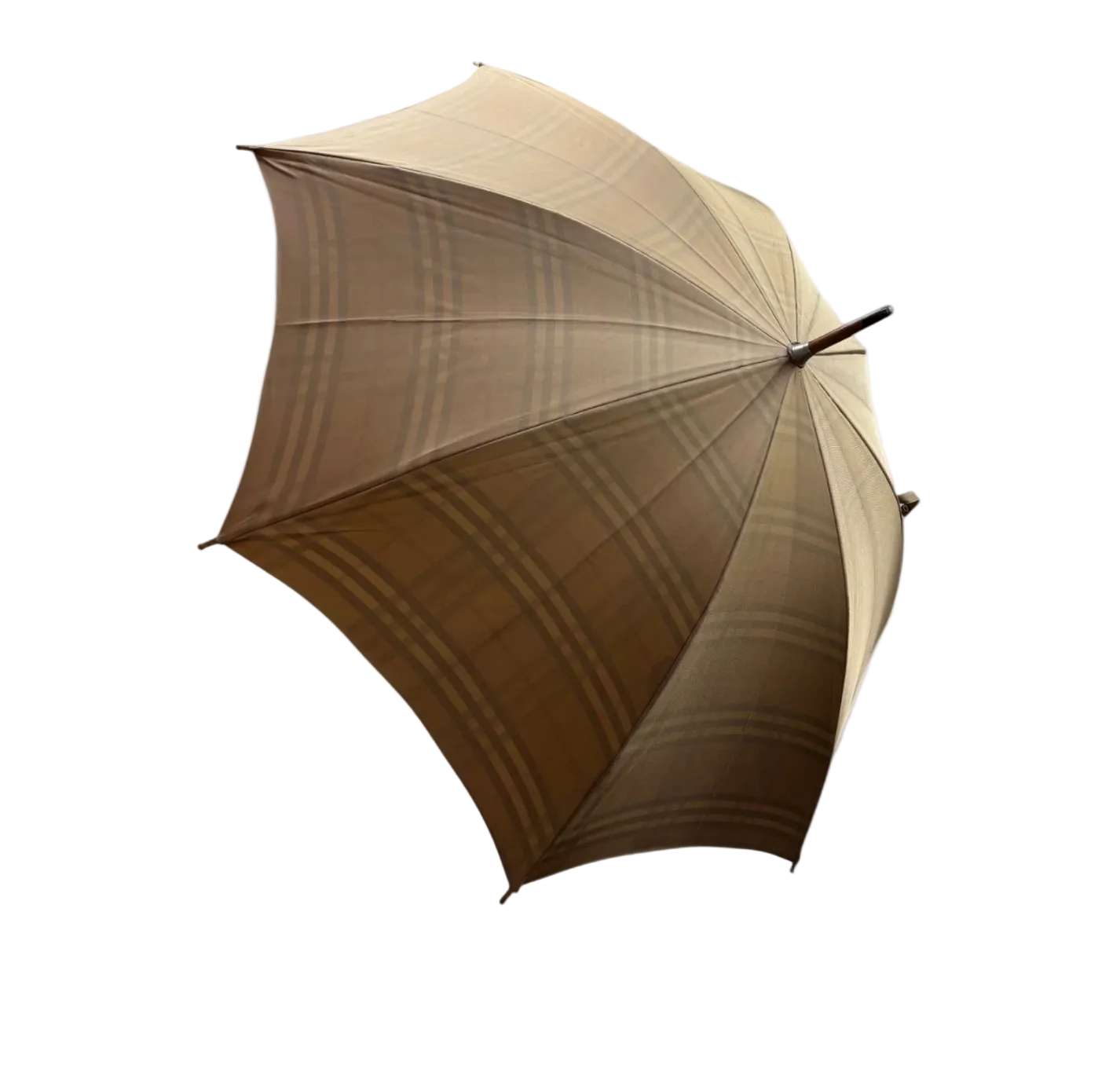 BURBERRY BEIGE MONOGRAM UMBRELLA
