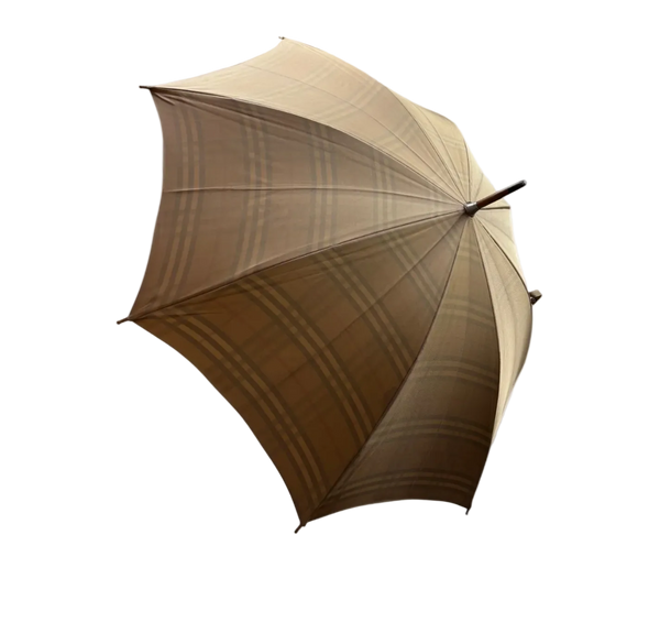 BURBERRY BEIGE MONOGRAM UMBRELLA