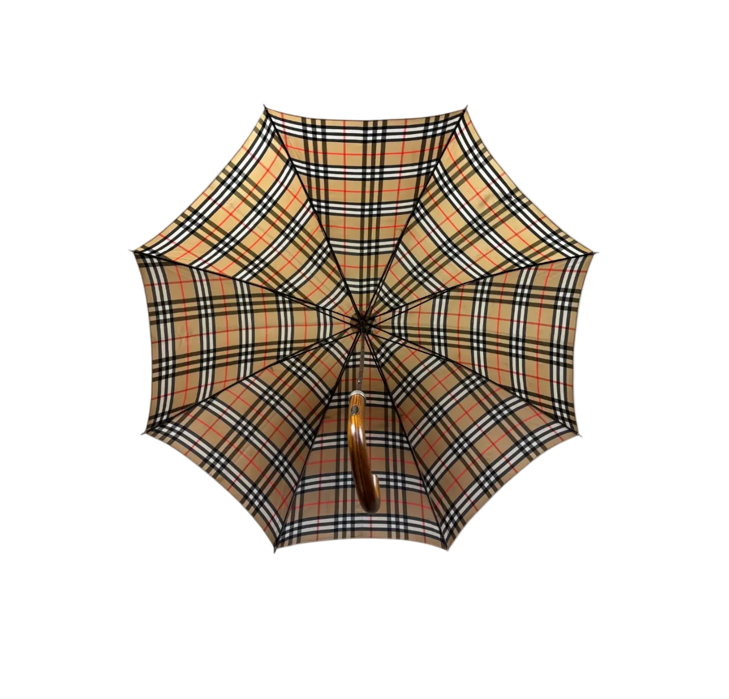 BURBERRY BEIGE MONOGRAM UMBRELLA