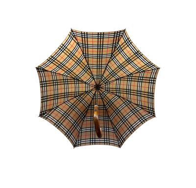 BURBERRY BEIGE MONOGRAM UMBRELLA
