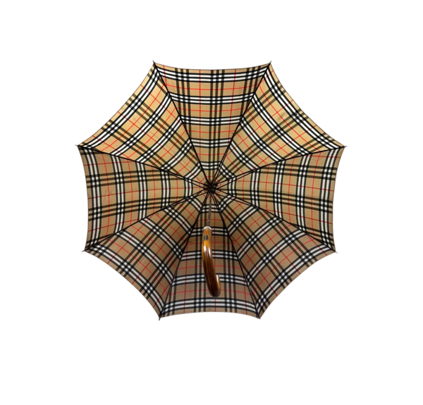 BURBERRY BEIGE MONOGRAM UMBRELLA