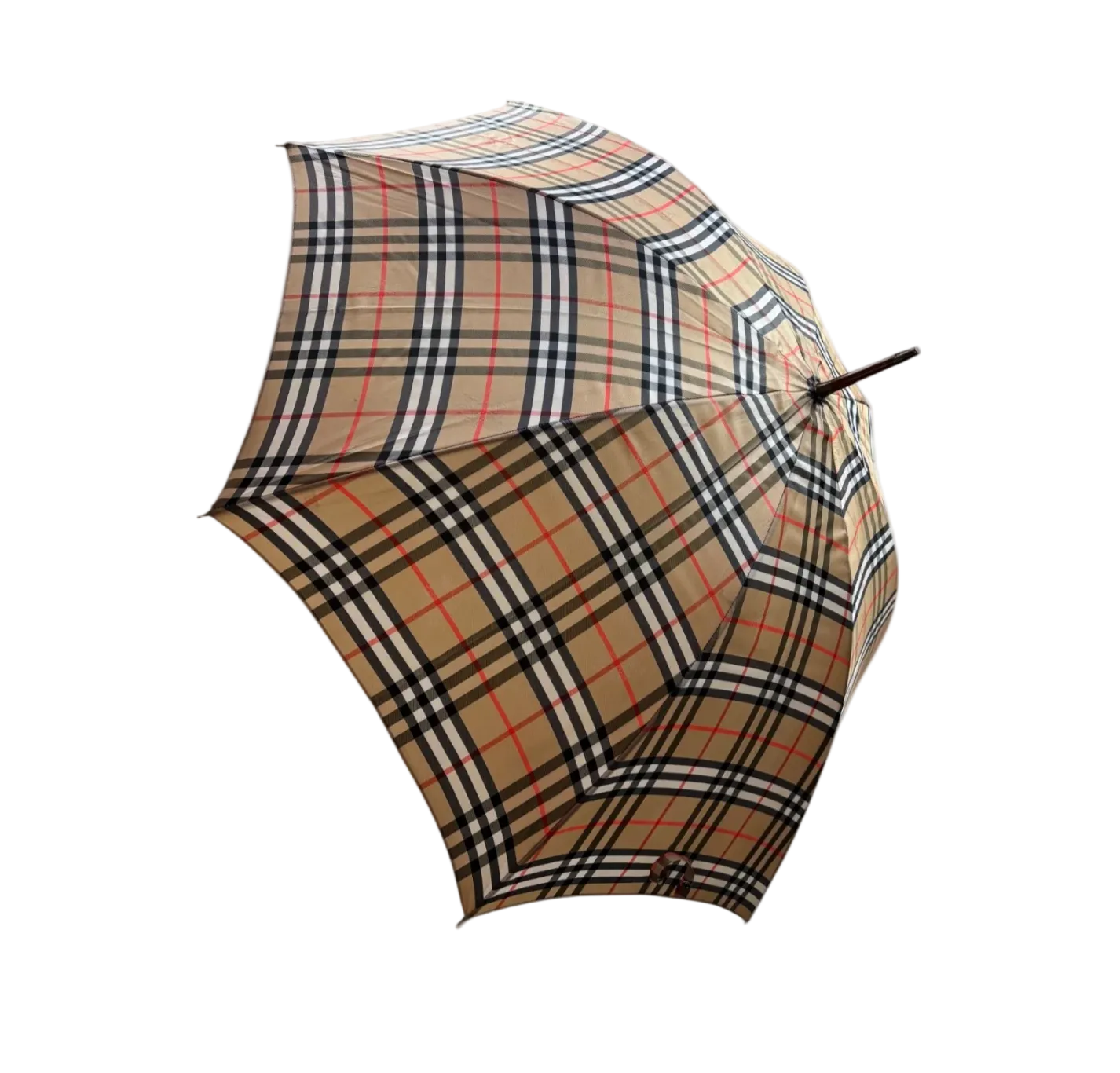 BURBERRY BEIGE MONOGRAM UMBRELLA