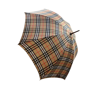 BURBERRY BEIGE MONOGRAM UMBRELLA