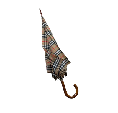 BURBERRY BEIGE MONOGRAM UMBRELLA