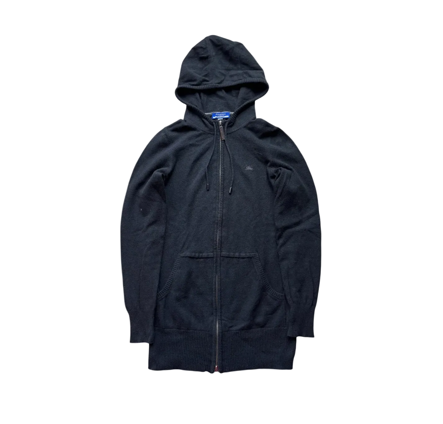 BURBERRY BLACK ZIP UP HOODIE