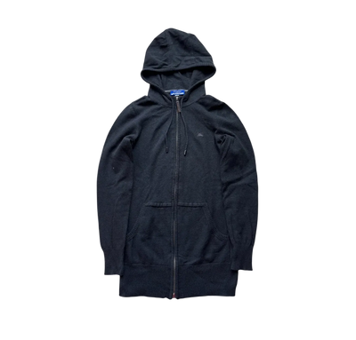 BURBERRY BLACK ZIP UP HOODIE