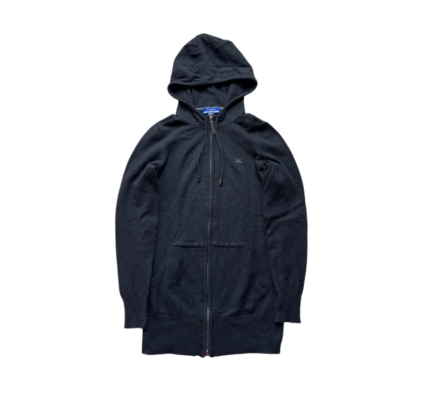 BURBERRY BLACK ZIP UP HOODIE
