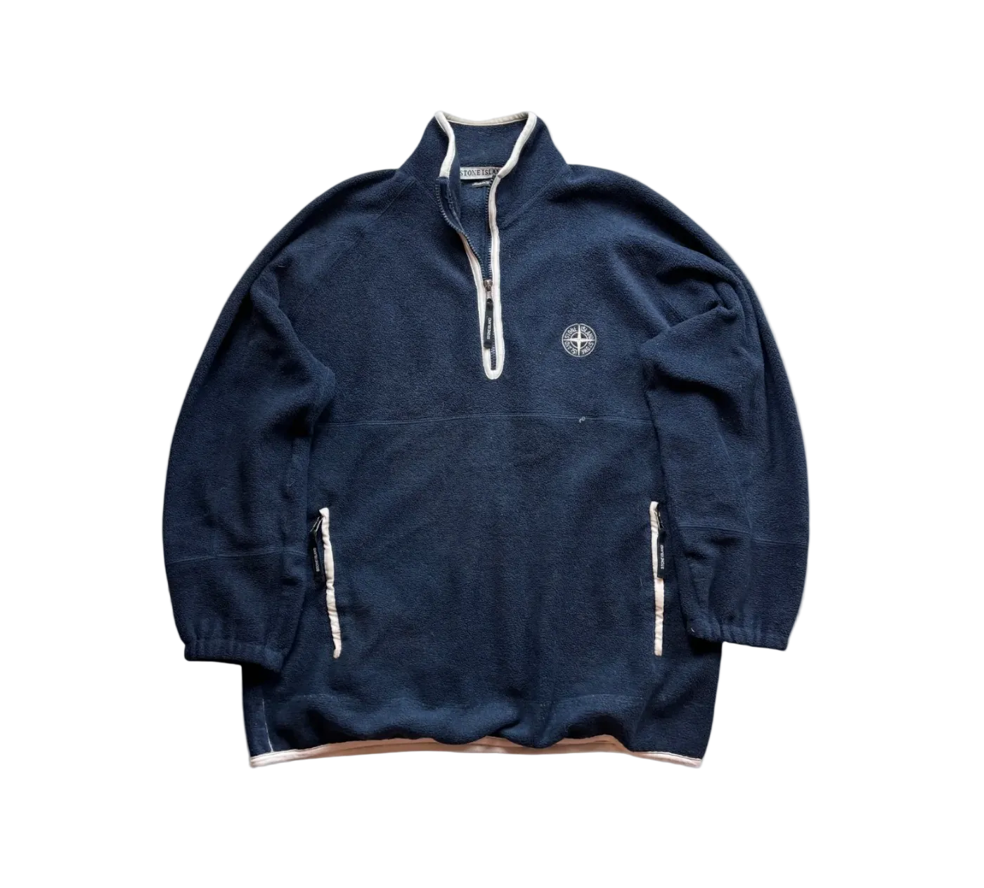 STONE ISLAND HALF ZIP UP FLEECE