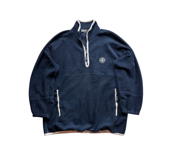 STONE ISLAND HALF ZIP UP FLEECE