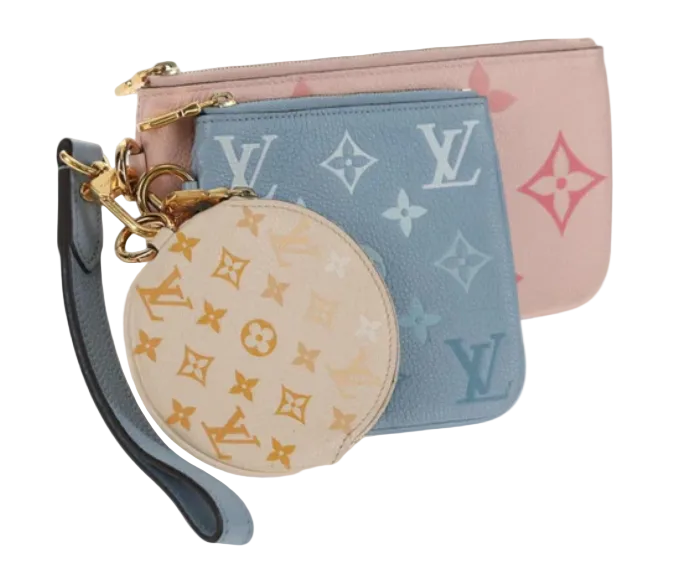 LOUIS VUITTON Monogram Empreinte Pochette Trio