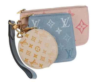 LOUIS VUITTON Monogram Empreinte Pochette Trio