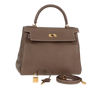 HERMÉS Kelly 28 2021 Z Etoupe Gold