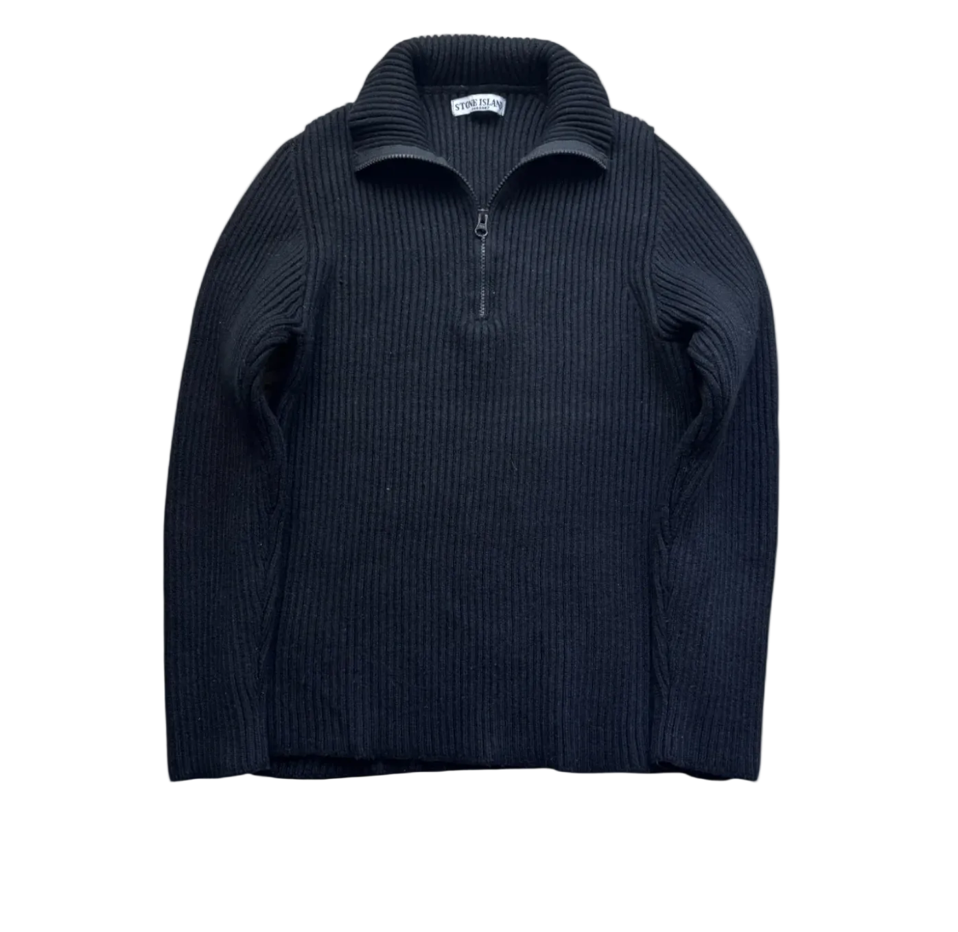 STONE ISLAND HALF ZIP UP KNIT
