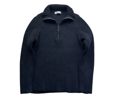 STONE ISLAND HALF ZIP UP KNIT