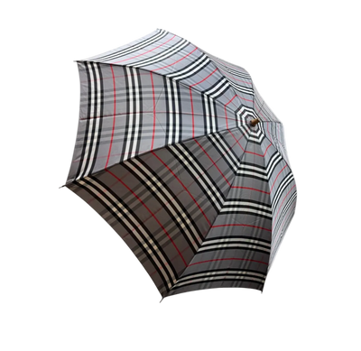 BURBERRY GREY MONOGRAM UMBRELLA