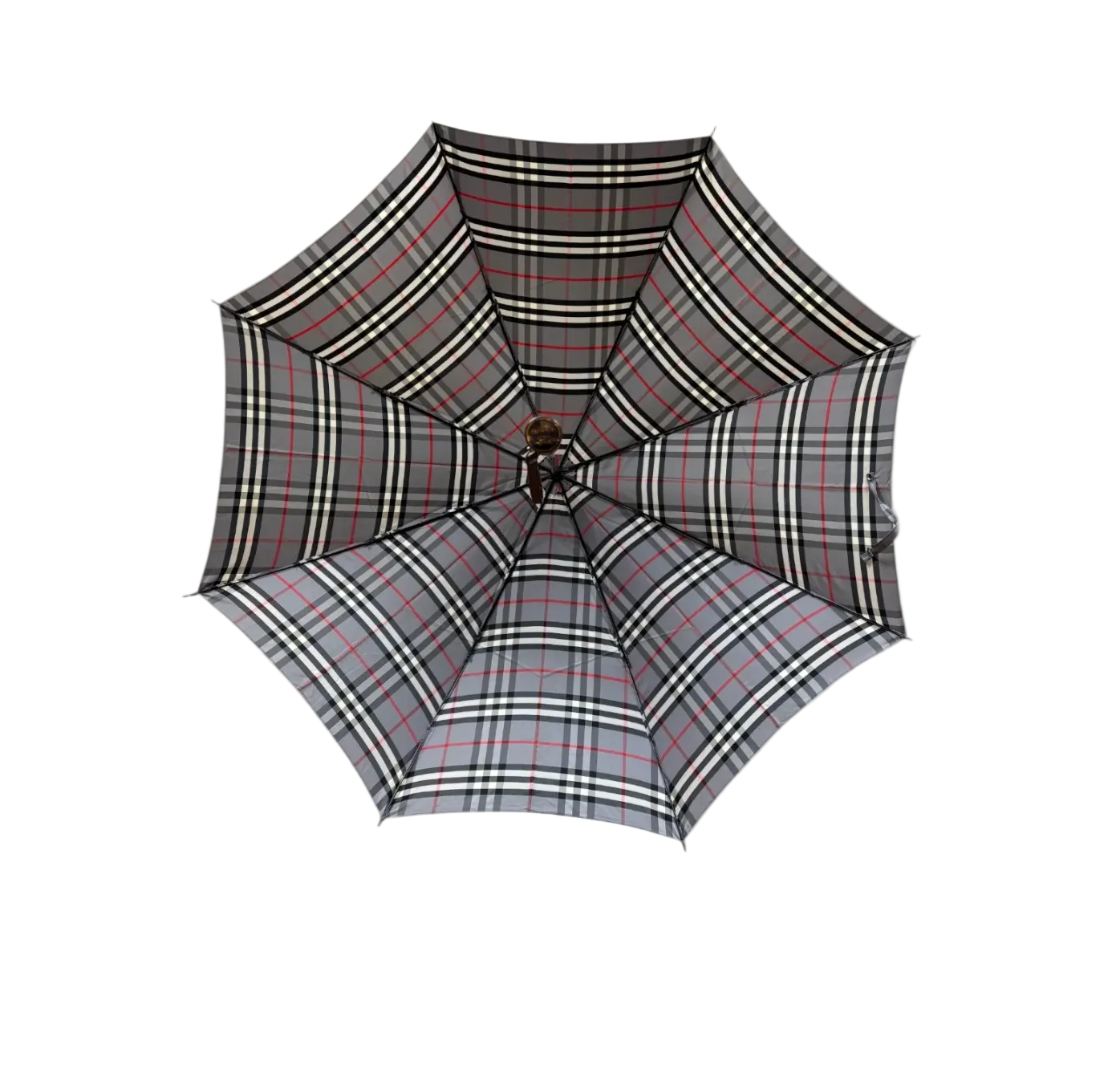 BURBERRY GREY MONOGRAM UMBRELLA