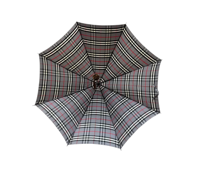 BURBERRY GREY MONOGRAM UMBRELLA