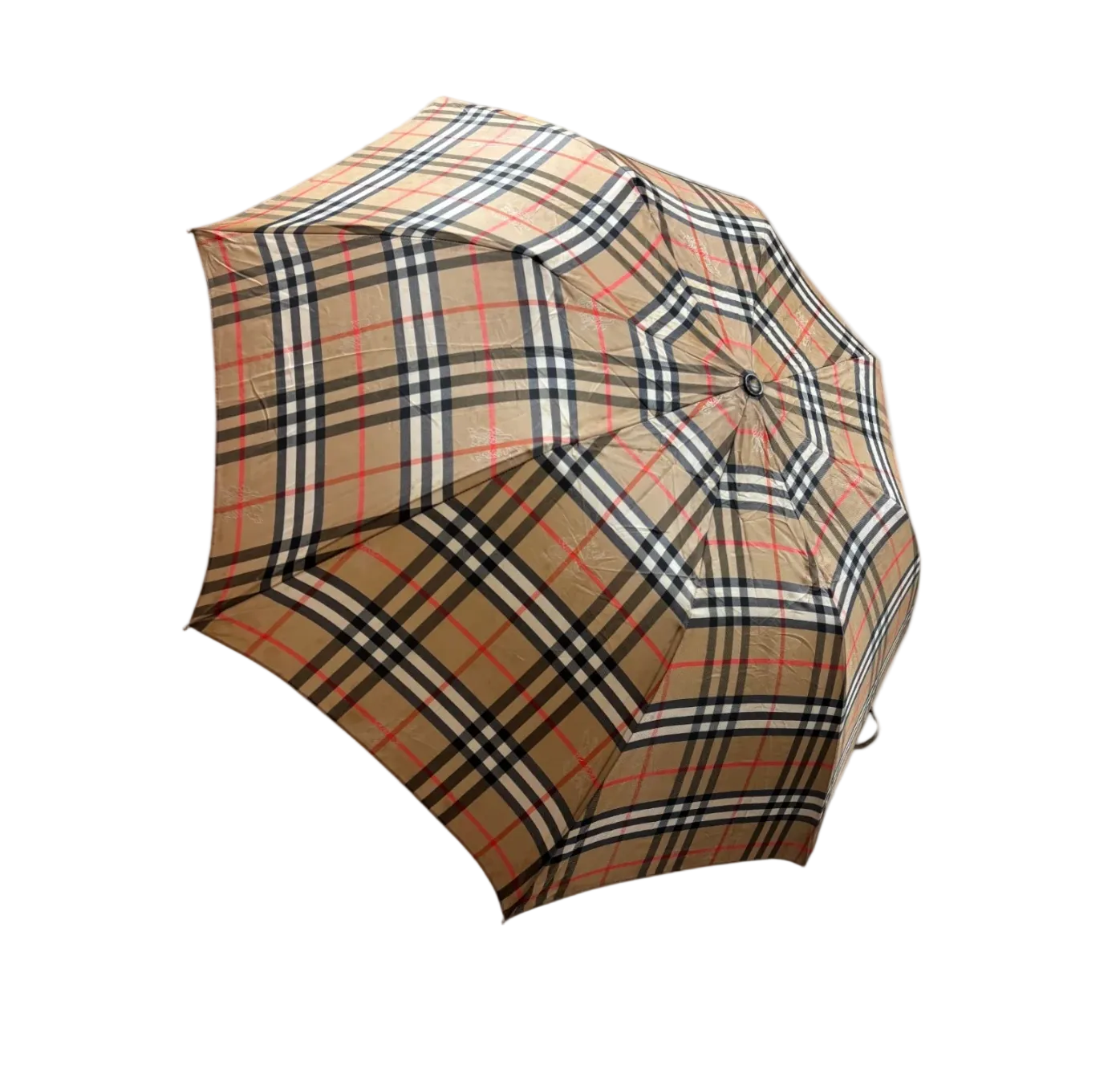 BURBERRY BEIGE MONOGRAM UMBRELLA
