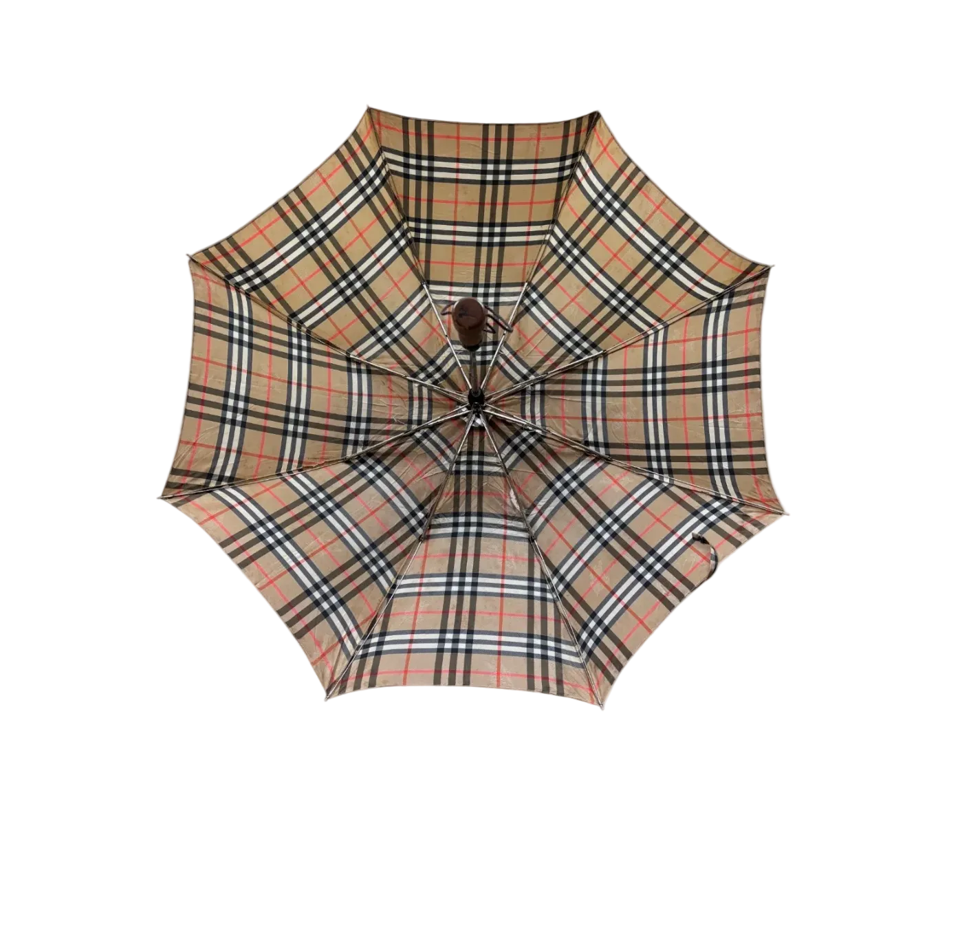 BURBERRY BEIGE MONOGRAM UMBRELLA