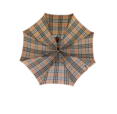 BURBERRY BEIGE MONOGRAM UMBRELLA