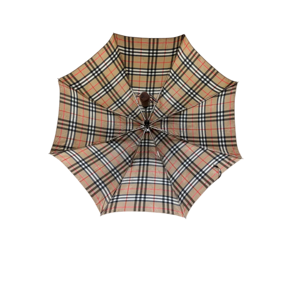 BURBERRY BEIGE MONOGRAM UMBRELLA