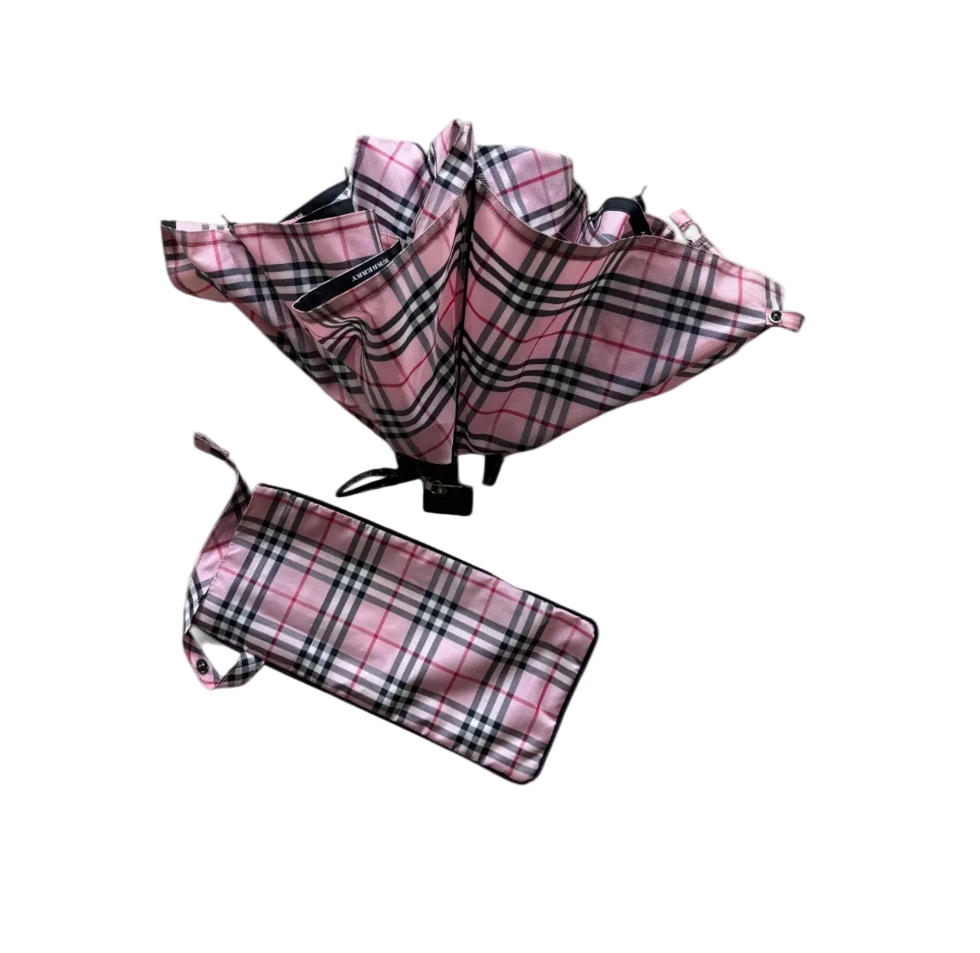 BURBERRY PINK MONOGRAM UMBRELLA