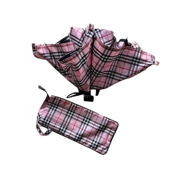 BURBERRY PINK MONOGRAM UMBRELLA