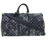 LOUIS VUITTON Monogram Tapestry Keepall Bandouliere 50 Boston