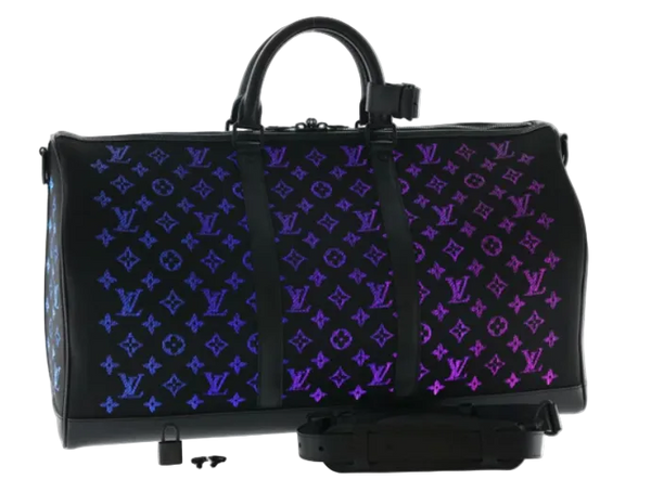 LOUIS VUITTON Monogram Light Up Keepall Bandouliere 50 Boston