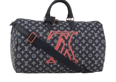 LOUIS VUITTON Ink Up Side Down Keepall Bandouliere 50
