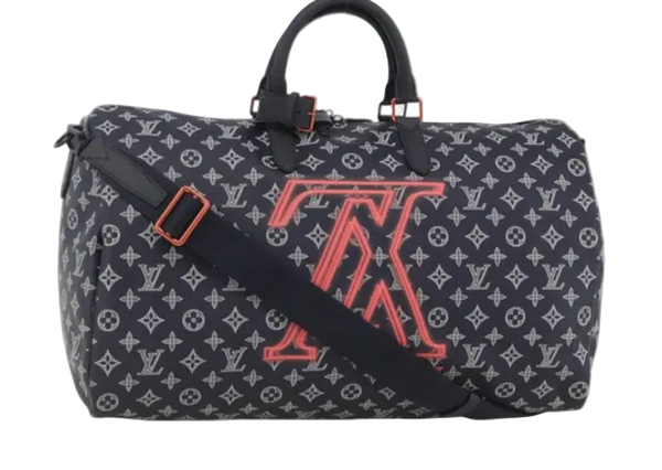 LOUIS VUITTON Ink Up Side Down Keepall Bandouliere 50