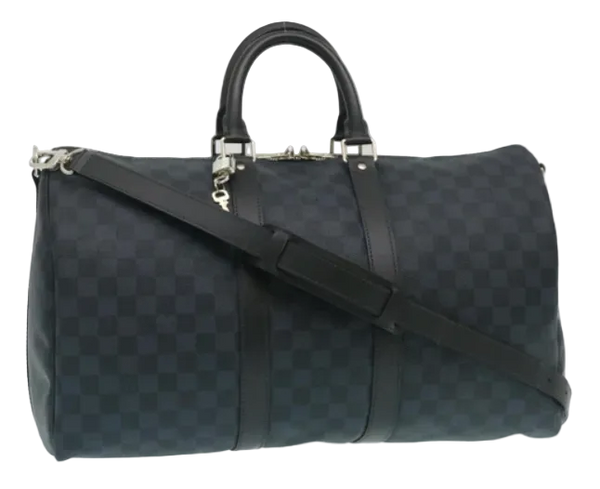 LOUIS VUITTON Damier Cobalt Keepall Bandouliere 45 Boston