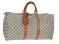 LOUIS VUITTON Damier Azur Keepall 50 Boston