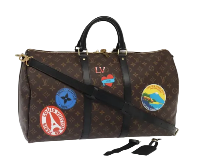 LOUIS VUITTON Monogram My LV Sticker Keepall Bandouliere 50