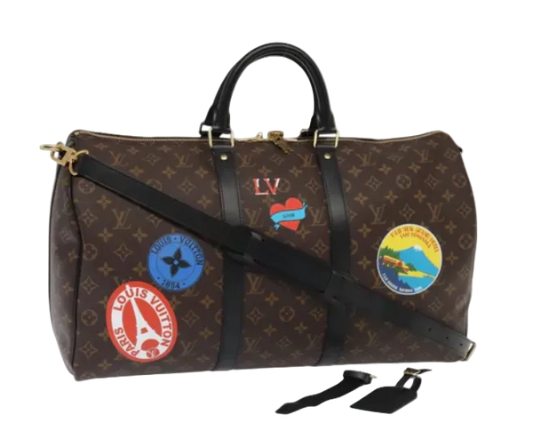 LOUIS VUITTON Monogram My LV Sticker Keepall Bandouliere 50