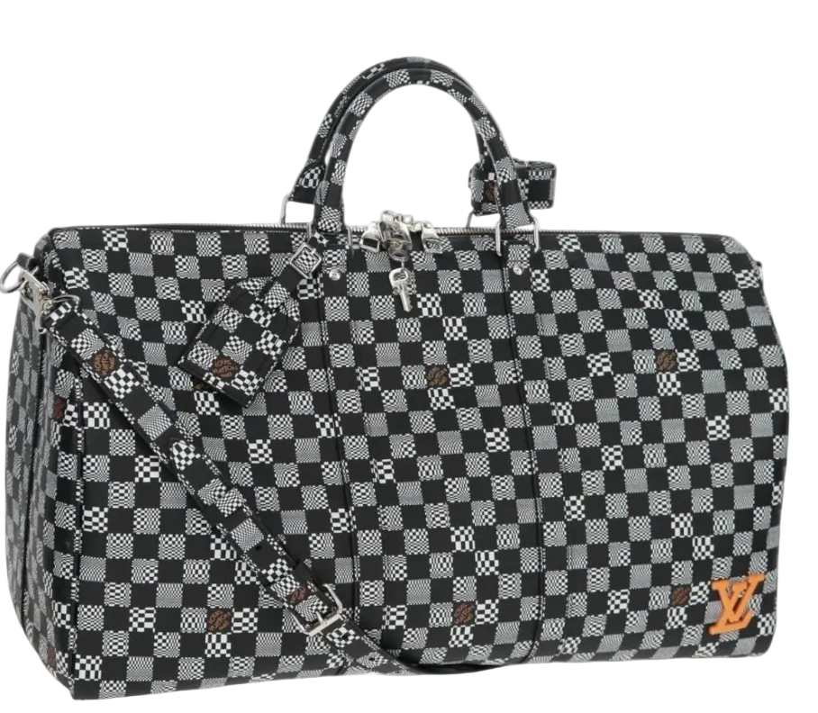 LOUIS VUITTON Damier Distorted Keepall Bandouliere