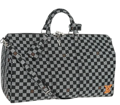 LOUIS VUITTON Damier Distorted Keepall Bandouliere