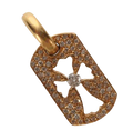 Chrome Hearts Tiny Cutout Cross Charm 22K Gold