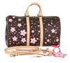 LOUIS VUITTON Cherry Blossom TM Keepall Bandouliere 45