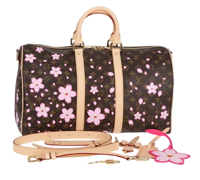 LOUIS VUITTON Cherry Blossom TM Keepall Bandouliere 45
