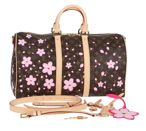 LOUIS VUITTON Cherry Blossom TM Keepall Bandouliere 45